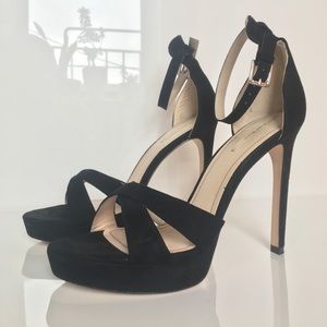 Zara Faux Suede Heels